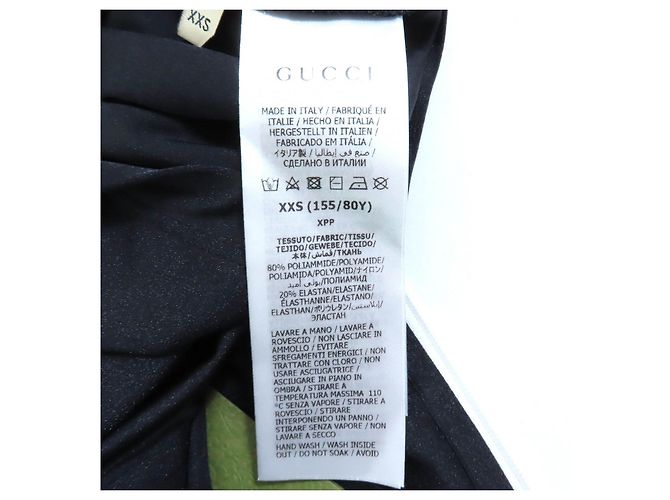 Camiseta de nylon Gucci Negro Blanco - vista 8