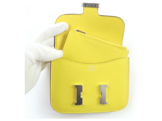 Cartera Hermès Constance Slim Epsom Amarillo - vista 7