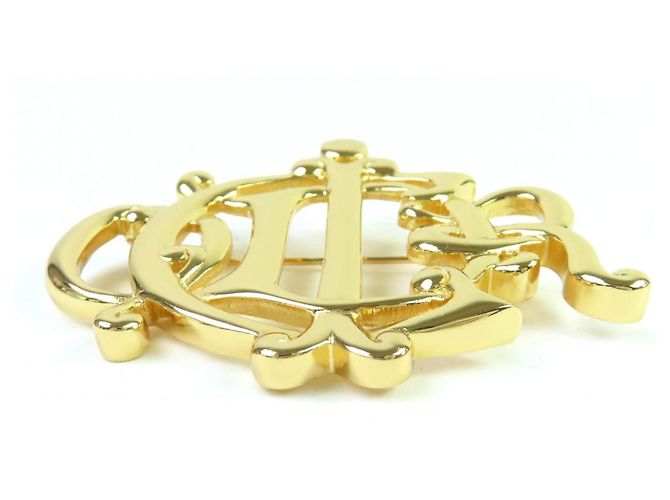 Spilla emblema Christian Dior D'oro - vista 2
