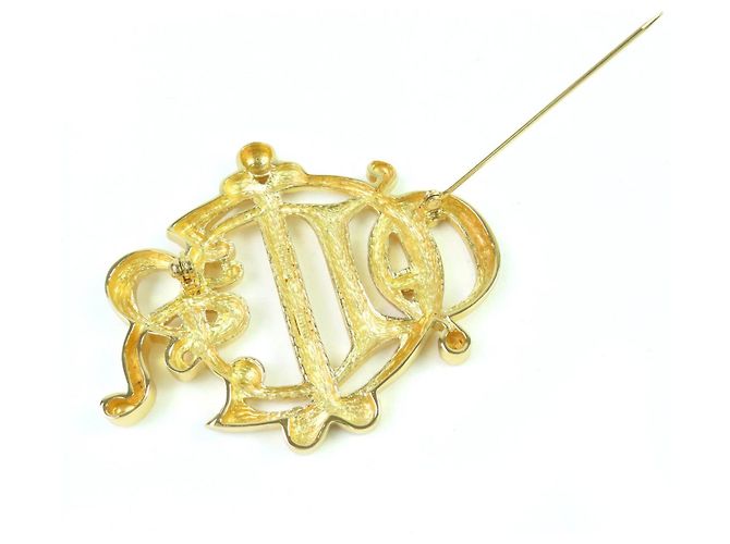 Spilla emblema Christian Dior D'oro - vista 5