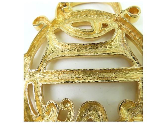 Spilla emblema Christian Dior D'oro - vista 6