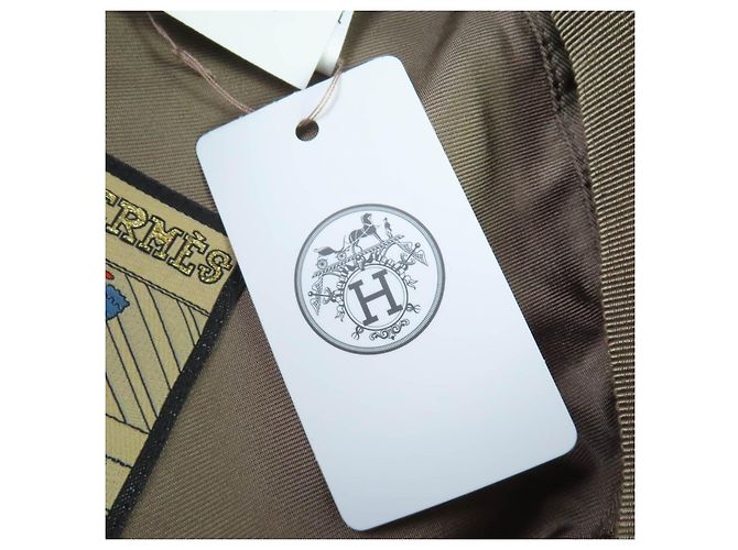 Hermès Hermes Deauville Cap aus Kaschmir Braun - Ansicht 13