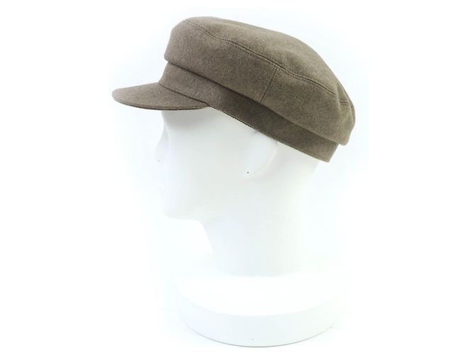 Hermès Hermes Deauville Cap aus Kaschmir Braun - Ansicht 4
