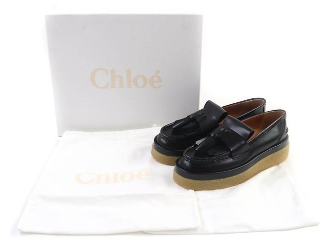 Mocassini in pelle JAMIE di Chloé Nero - vista 2