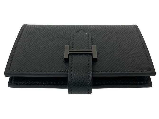 Béarn Tarjetero monocromático Hermès Bearn Negro - vista 4