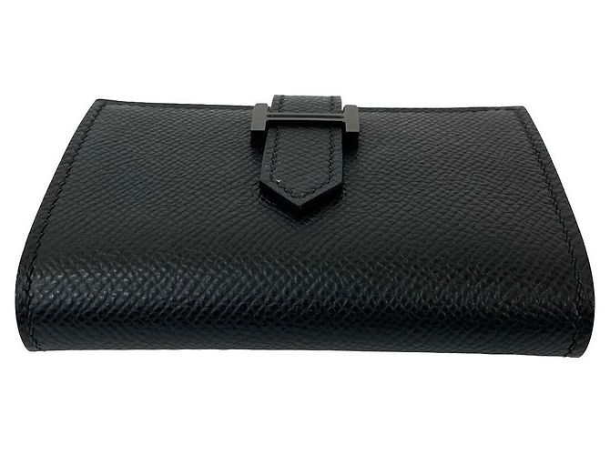 Béarn Tarjetero monocromático Hermès Bearn Negro - vista 7