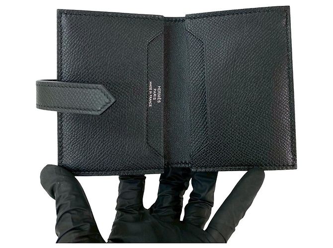 Béarn Tarjetero monocromático Hermès Bearn Negro - vista 8