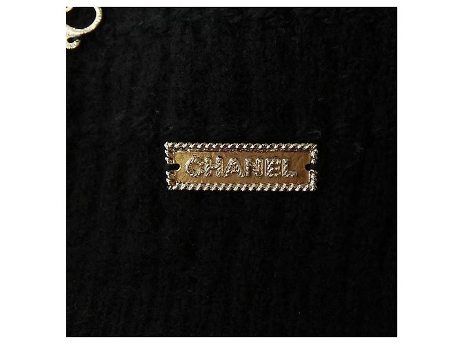 Chanel Kaschmir-Strickware Schwarz - Ansicht 8