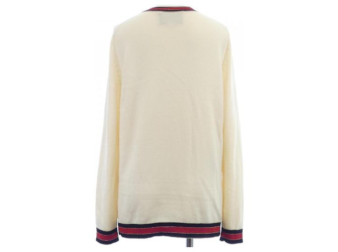 Cárdigan Gucci Blanco Roja - vista 2