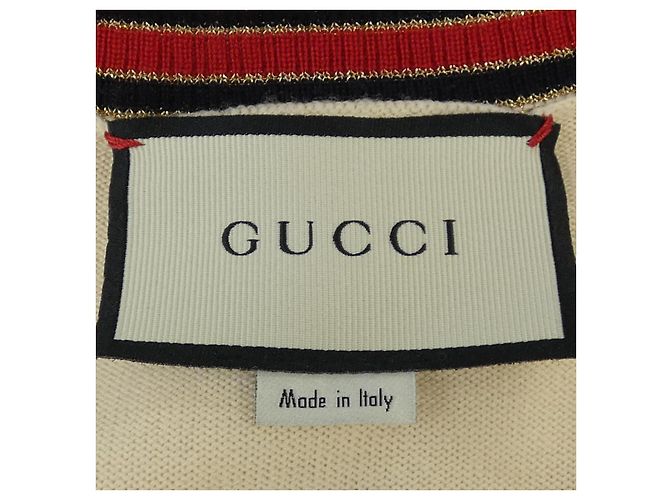 Cárdigan Gucci Blanco Roja - vista 4