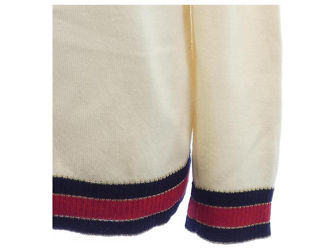 Cárdigan Gucci Blanco Roja - vista 6