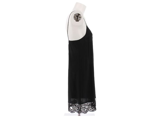 Gucci Slip Kleid aus schwarzer Seide - Ansicht 3