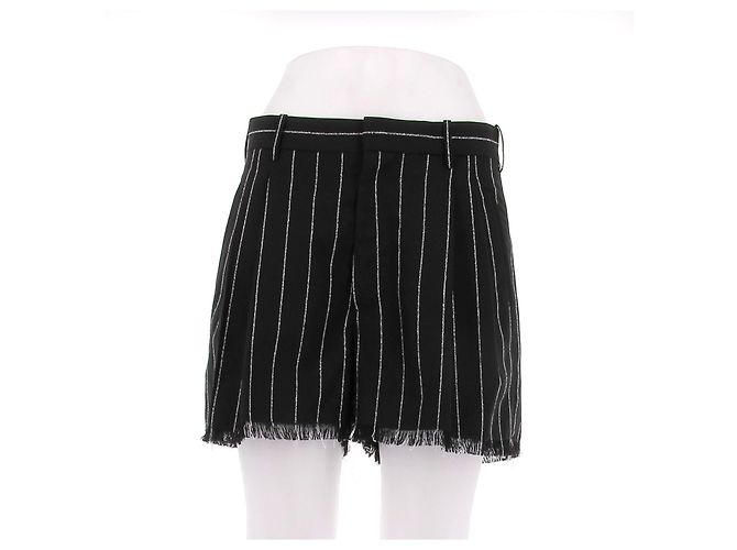 Marni Completo con blazer e pantaloncini neri a righe Nero - vista 10