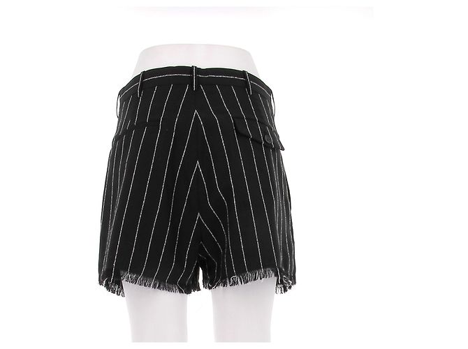 Marni Completo con blazer e pantaloncini neri a righe Nero - vista 11