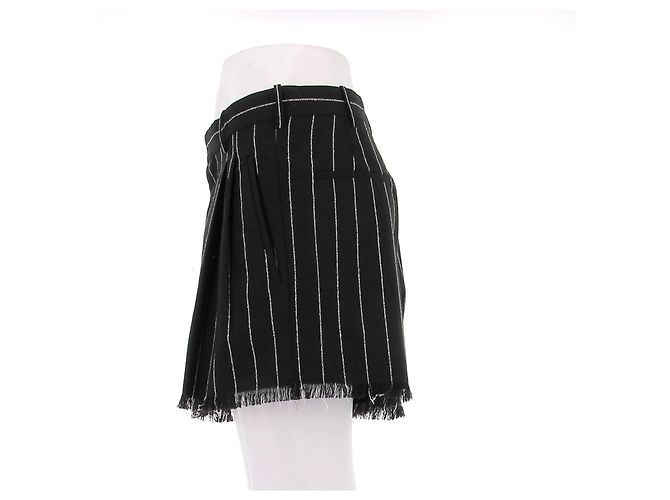 Marni Completo con blazer e pantaloncini neri a righe Nero - vista 13