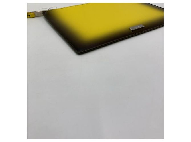 Salvatore Ferragamo Lingotto leather medium Giallo - vista 5