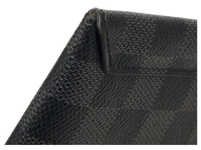 Louis Vuitton Damier Graphite Alpha Triple Pouch Set Nero - vista 5