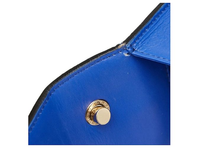 Bulgari Borsa a tracolla con catena Bvlgari Serpenti Forever Blu - vista 9