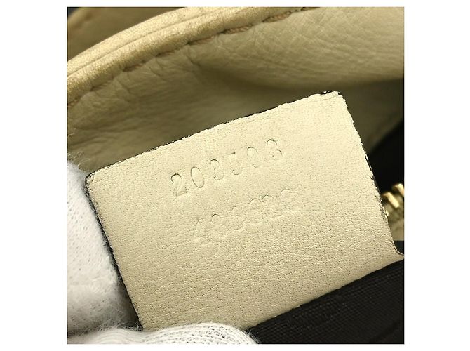 Borsa a tracolla Gucci Charlotte Guccissima in pelle Medium Beige - vista 5