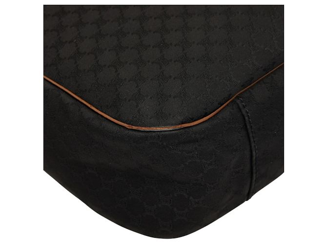Céline Borsa Celine Macadam in tela nera e pelle Nero - vista 7