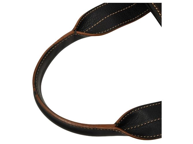 Céline Borsa Celine Macadam in tela nera e pelle Nero - vista 8