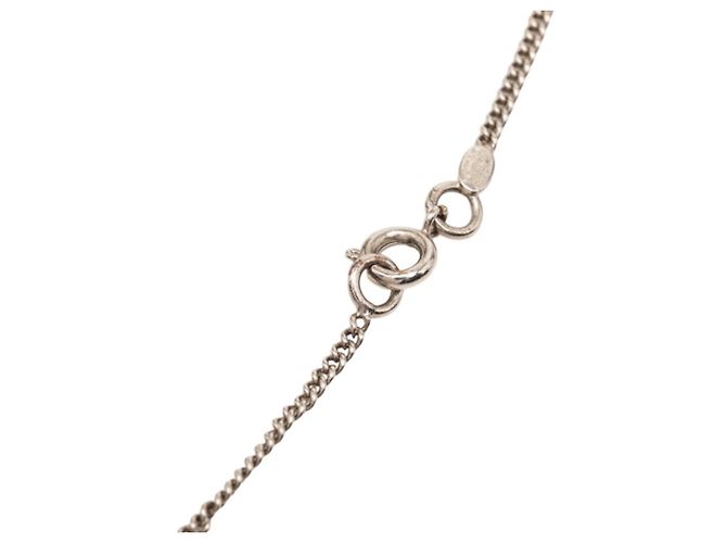 Chanel Coco Mark Halskette Schwarz Silber - Ansicht 4