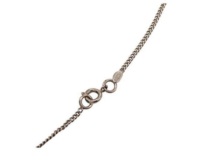 Chanel Coco Mark Halskette Schwarz Silber - Ansicht 5