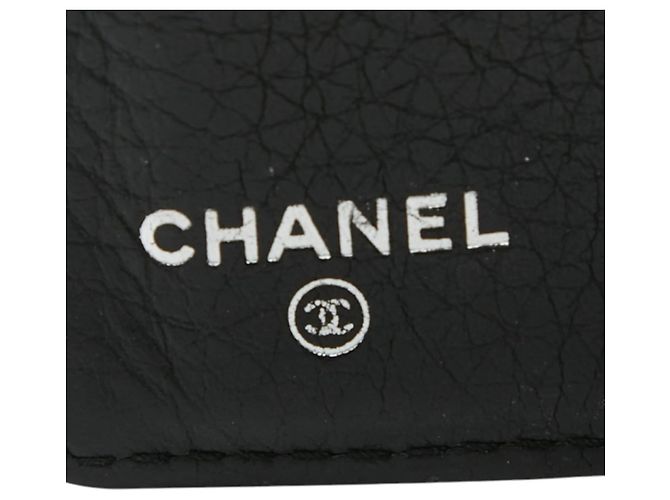 Langer Geldbeutel Chanel Coco Mark Wild Stitch Schwarz - Ansicht 11