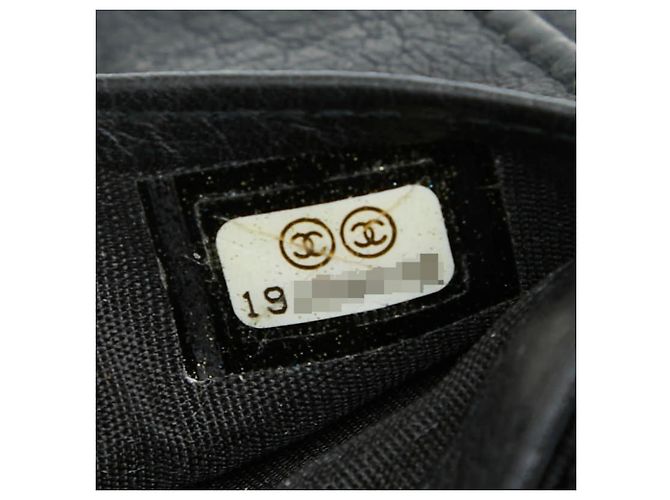 Langer Geldbeutel Chanel Coco Mark Wild Stitch Schwarz - Ansicht 12