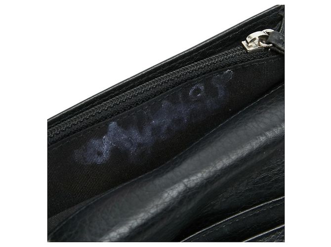 Langer Geldbeutel Chanel Coco Mark Wild Stitch Schwarz - Ansicht 7