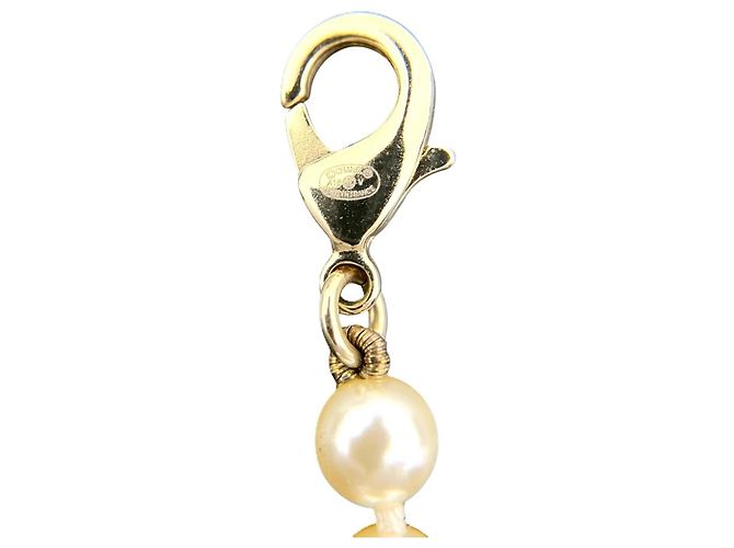 Bracciale con charm Chanel placcato oro - vista 5