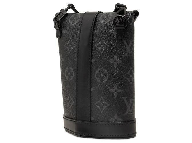 Sac à main Louis Vuitton Monogram Eclipse Marron Noir - vue 2