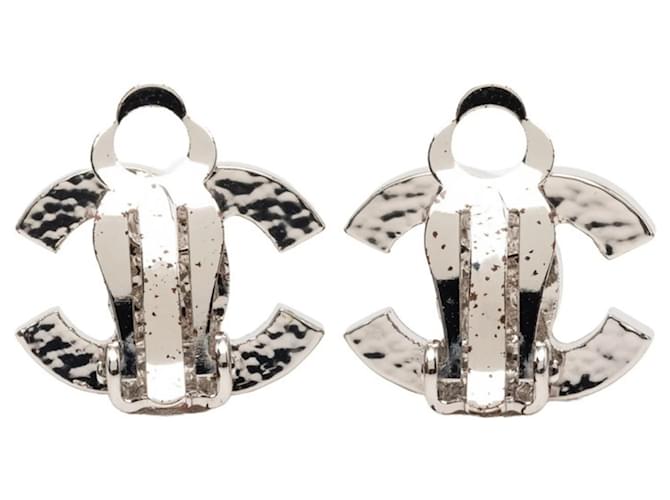 Timeless Chanel Coco Mark Clip-Ohrringe Silber - Ansicht 2