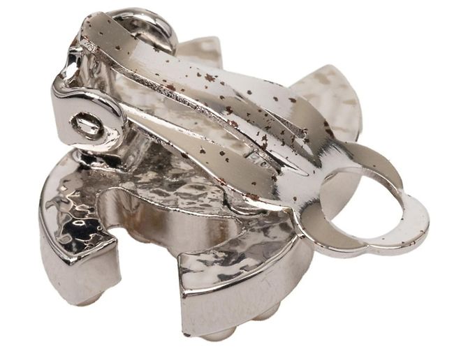 Timeless Chanel Coco Mark Clip-Ohrringe Silber - Ansicht 3