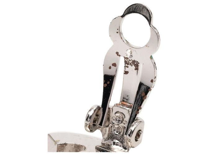 Timeless Chanel Coco Mark Clip-Ohrringe Silber - Ansicht 4