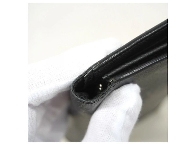 Portafoglio lungo Louis Vuitton Monogram Eclipse Brazza Nero - vista 7