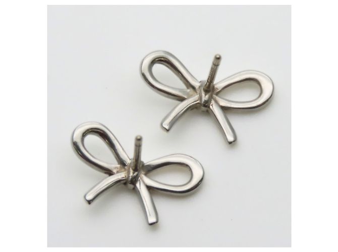 Orecchini a lobo Ribbon Bow Tiffany & Co. Argento - vista 4