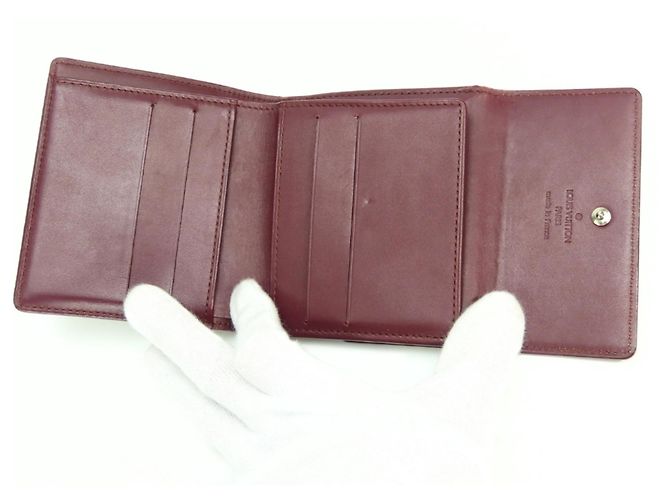 Louis Vuitton Tri-fold Wallet Bordeaux Lila - Ansicht 15