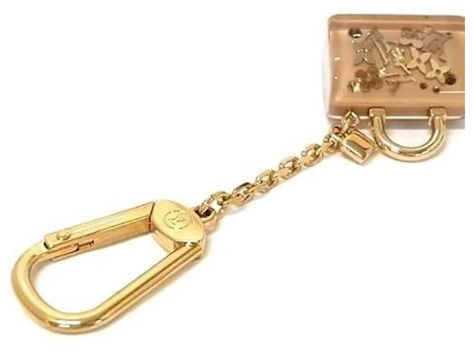 Portachiavi Louis Vuitton Portefeuille Speedy Inclusion Beige D'oro - vista 2