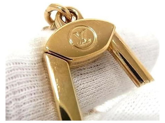 Portachiavi Louis Vuitton Portefeuille Speedy Inclusion Beige D'oro - vista 3