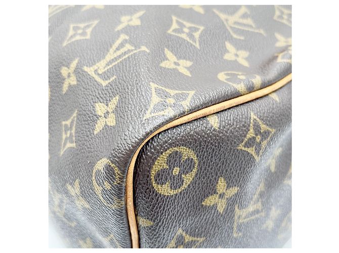 Borsa Louis Vuitton Round Speedy Monogram Denim Marrone - vista 4