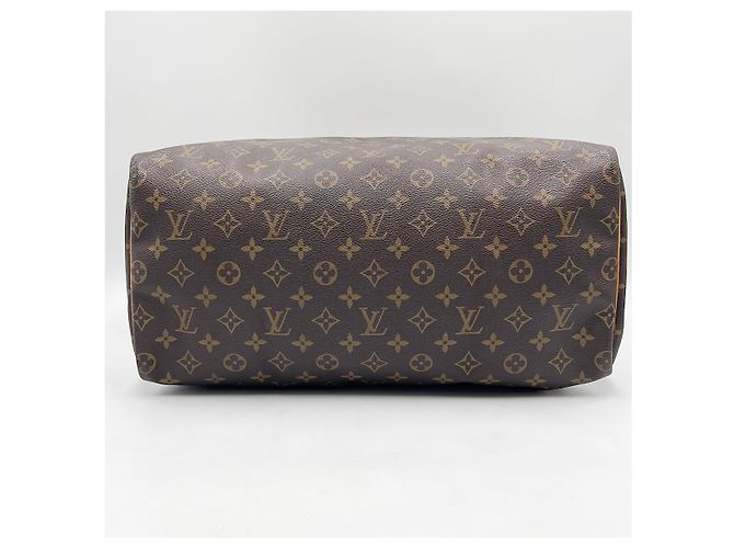 Borsa Louis Vuitton Round Speedy Monogram Denim Marrone - vista 5