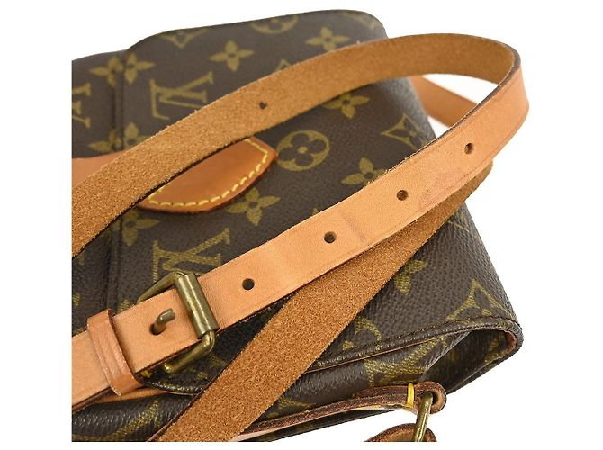 Bolso Louis Vuitton Cartouchiere Monogram Canvas PM Castaño - vista 6