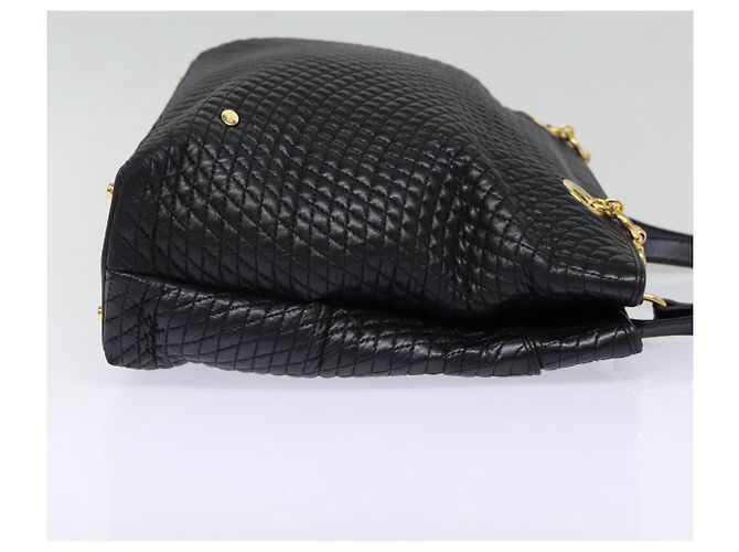 Bally Vintage gestepptes Leder Schwarz - Ansicht 4