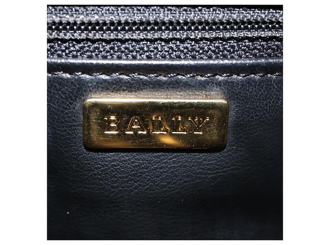 Bally Vintage gestepptes Leder Schwarz - Ansicht 6