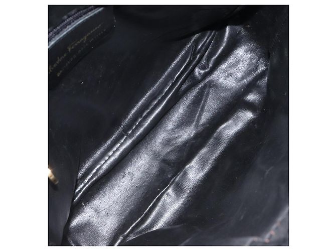 Salvatore Ferragamo Vara Bow camera Leather Nero - vista 5