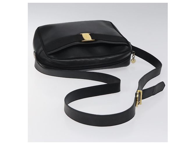 Salvatore Ferragamo Vara Bow camera Leather Nero - vista 7