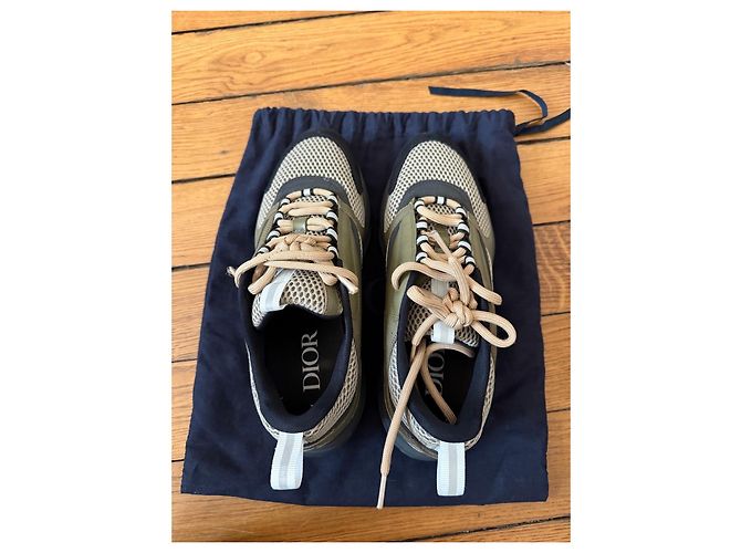 Dior Sneakers B22 Nero Bianco Cachi - vista 4