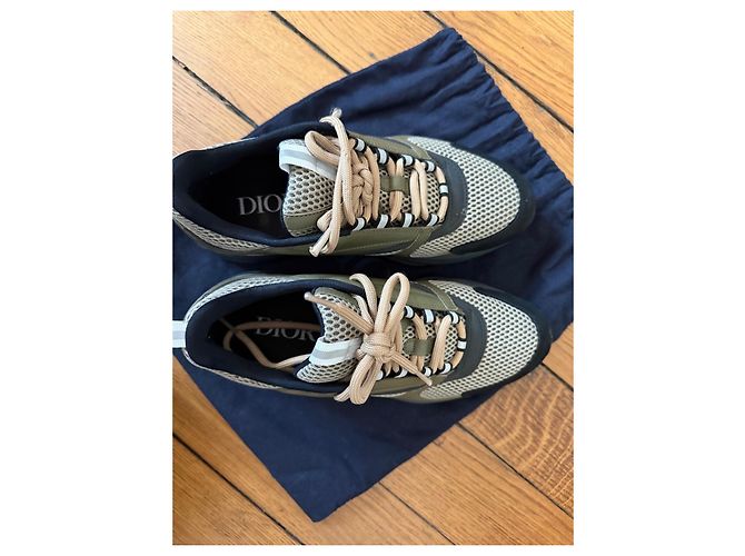 Dior Sneakers B22 Nero Bianco Cachi - vista 6
