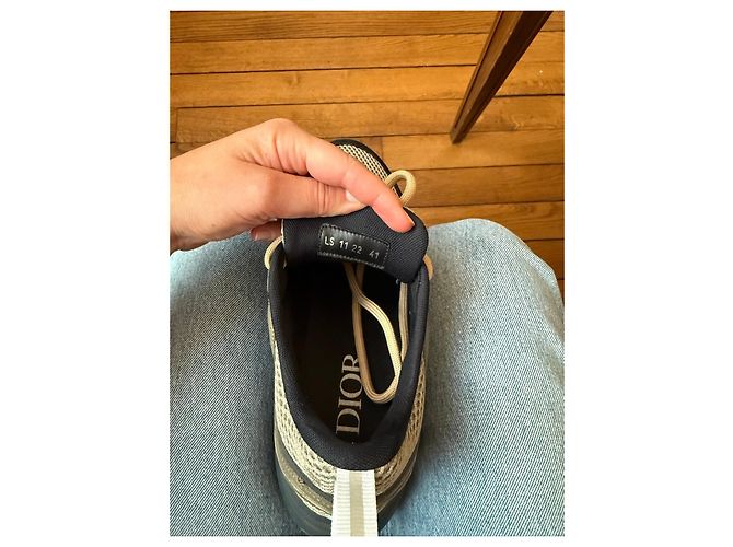 Dior Sneakers B22 Nero Bianco Cachi - vista 9